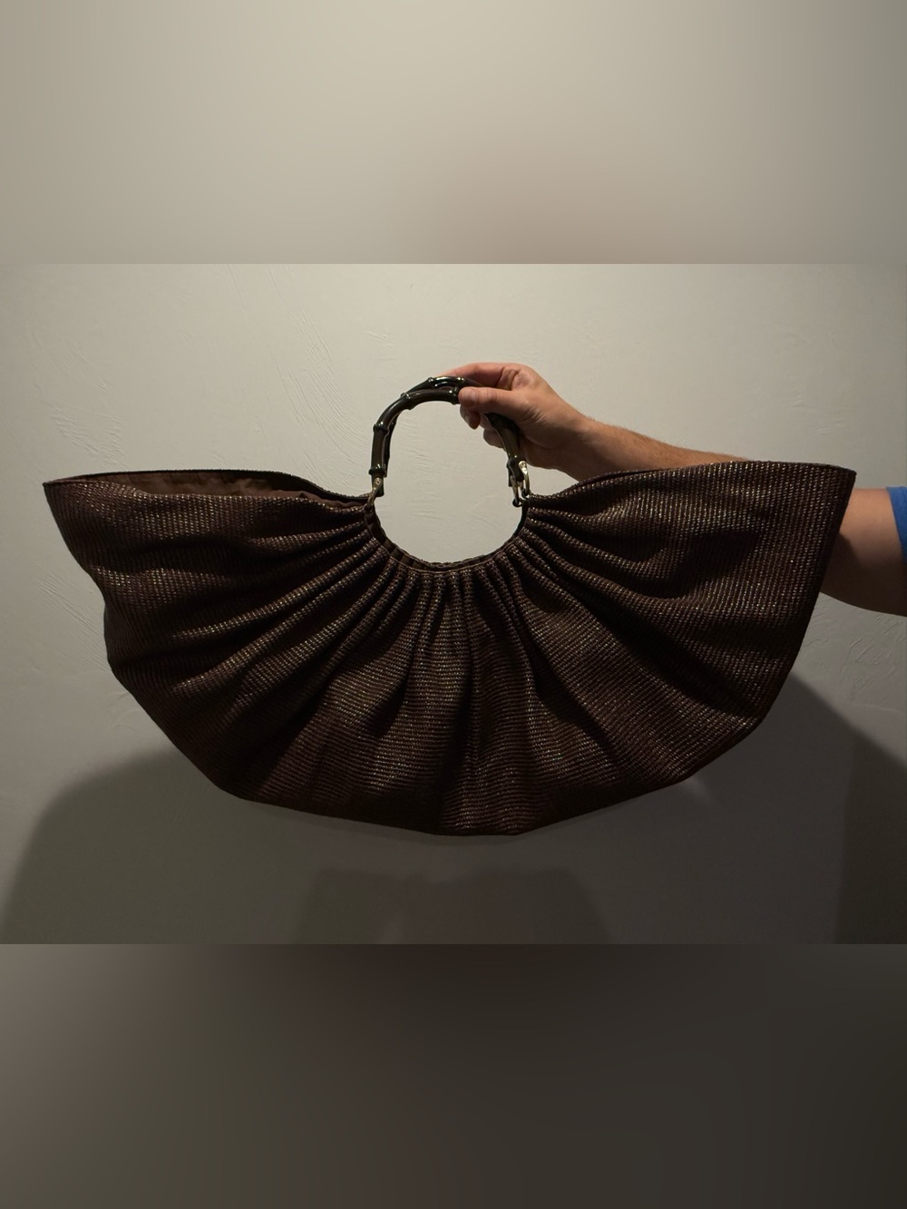 Cult Gaia Large Banu Bamboo Top Handle Bag in Cocoa - Picture 10 of 10